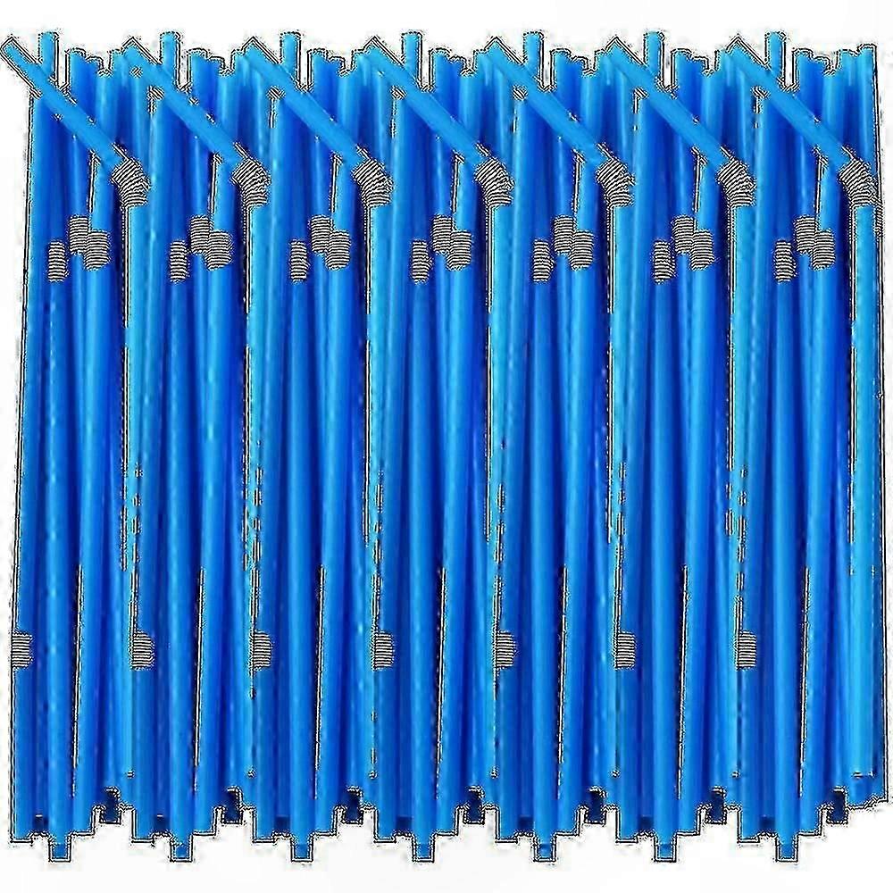 Extra lange, flexible Trinkhalme für Partys – verschiedene Farben (Packung mit 100/200/500 Stück)