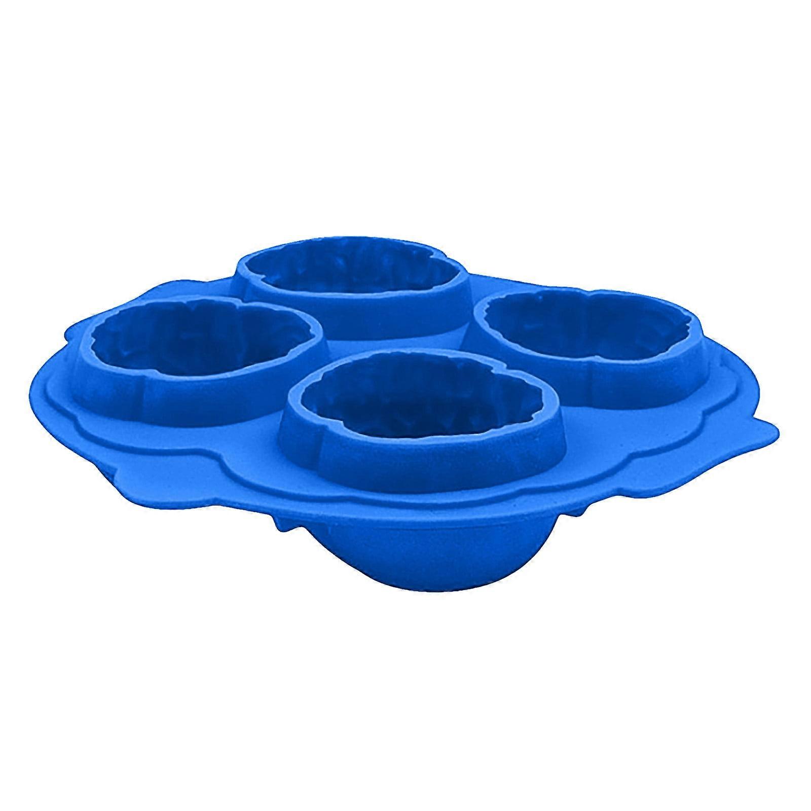 Fankiway Ice Cube Tray, The Brain Ice Tray Ice Can Be Reused to Make 4 Ice Ball Molds