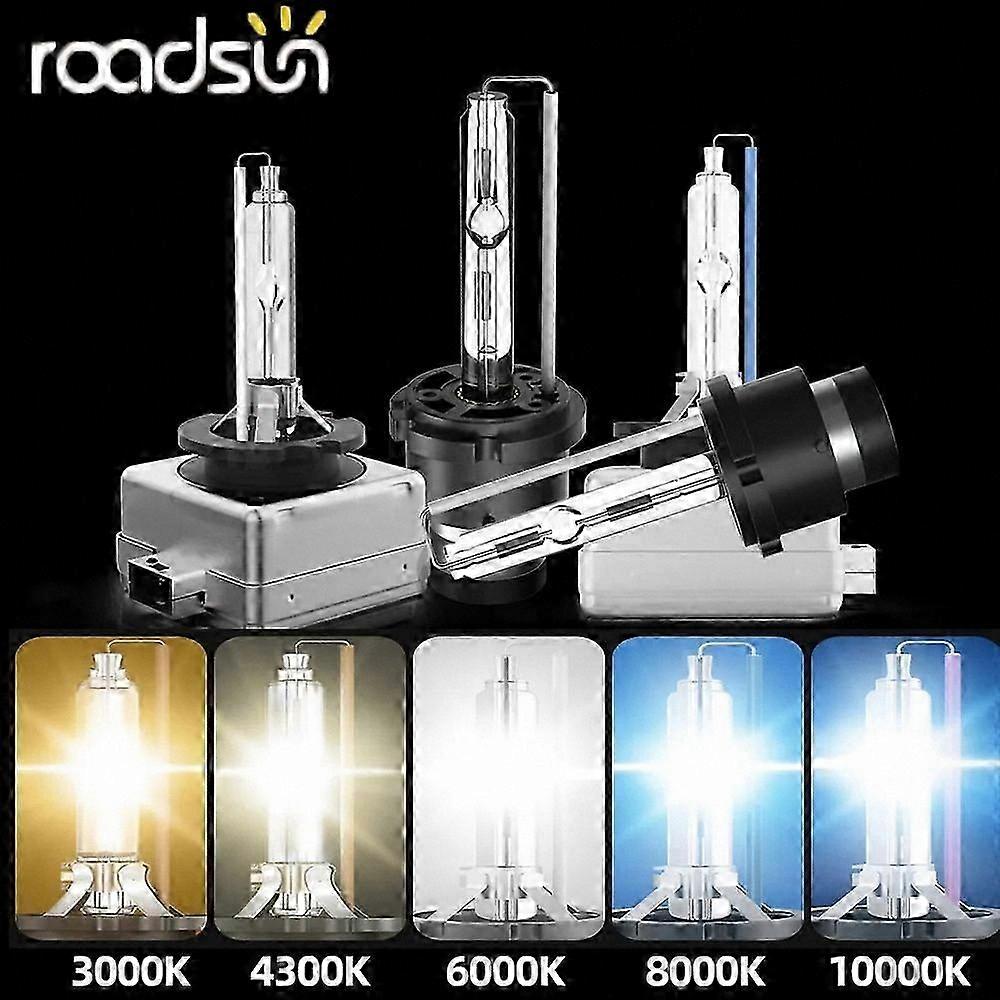 2-Pack D1S D2S D3S D4S HID Xenon Headlight Bulbs, 35W Auto Car Lamp, 3000K-12000K Range, 12V Vehicle-Compatible Lighting Solution