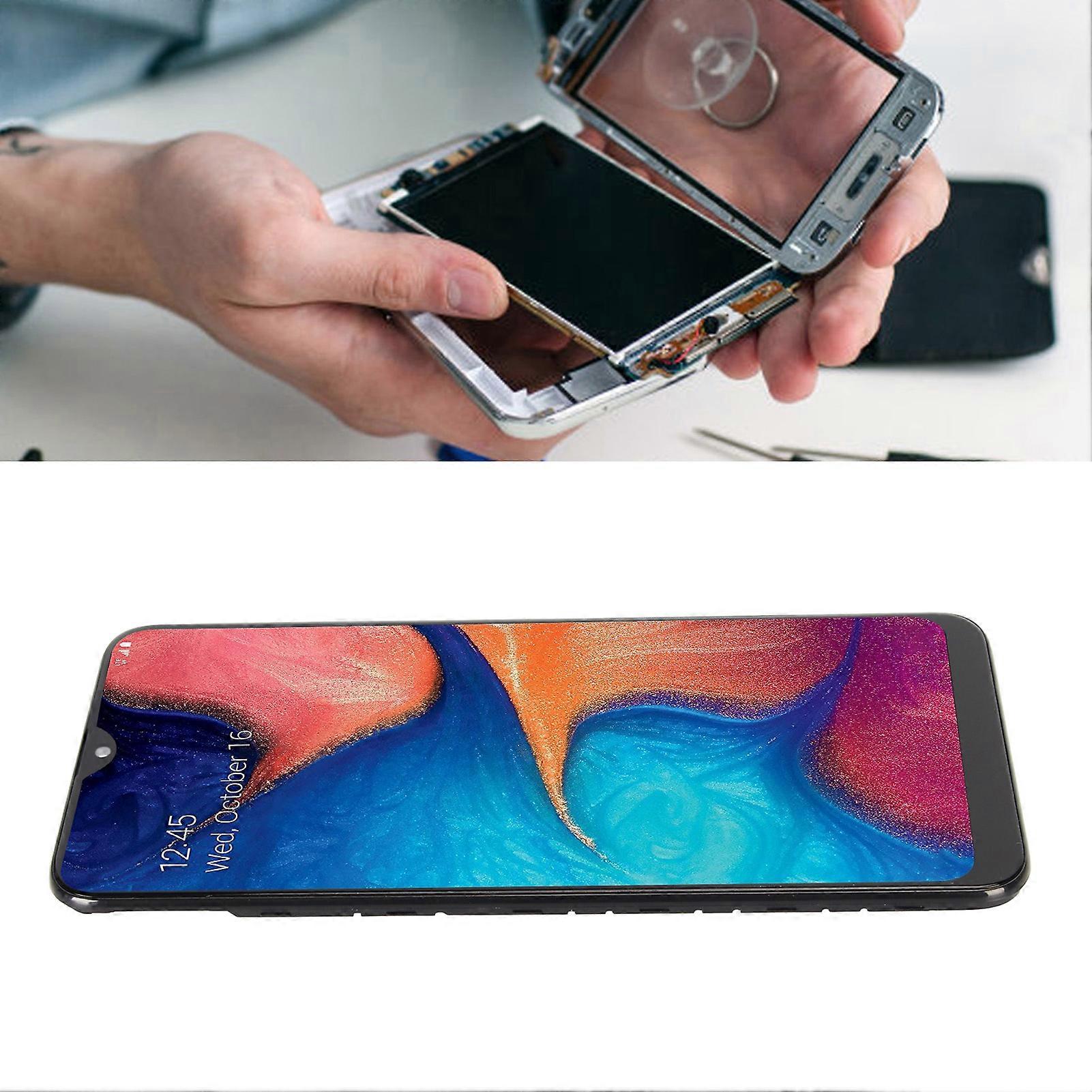 Screen Assembly Replacement 6.4in Touch Display Repair with Frame Full Accessories for A20 A205 SM A205F DS A205FN A205GN DS A205YN A205G DS SM A205W