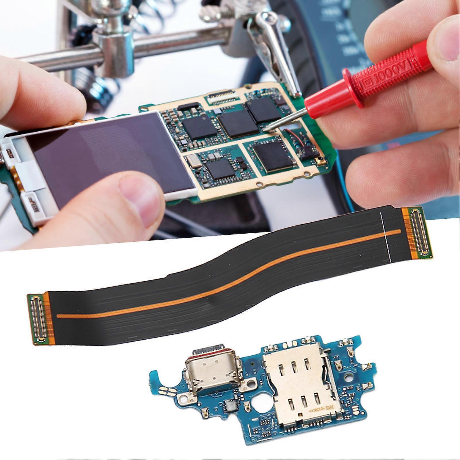 USB Charging Port Flex Cable Replacement Charger Dock Board Flex Cable Connector for Galaxy S21 G991B/N EU Version with Tools