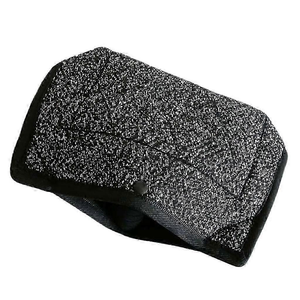 Durable Dog Bite Tug Toy Pillow Wedge Interactive Play with Handle Black