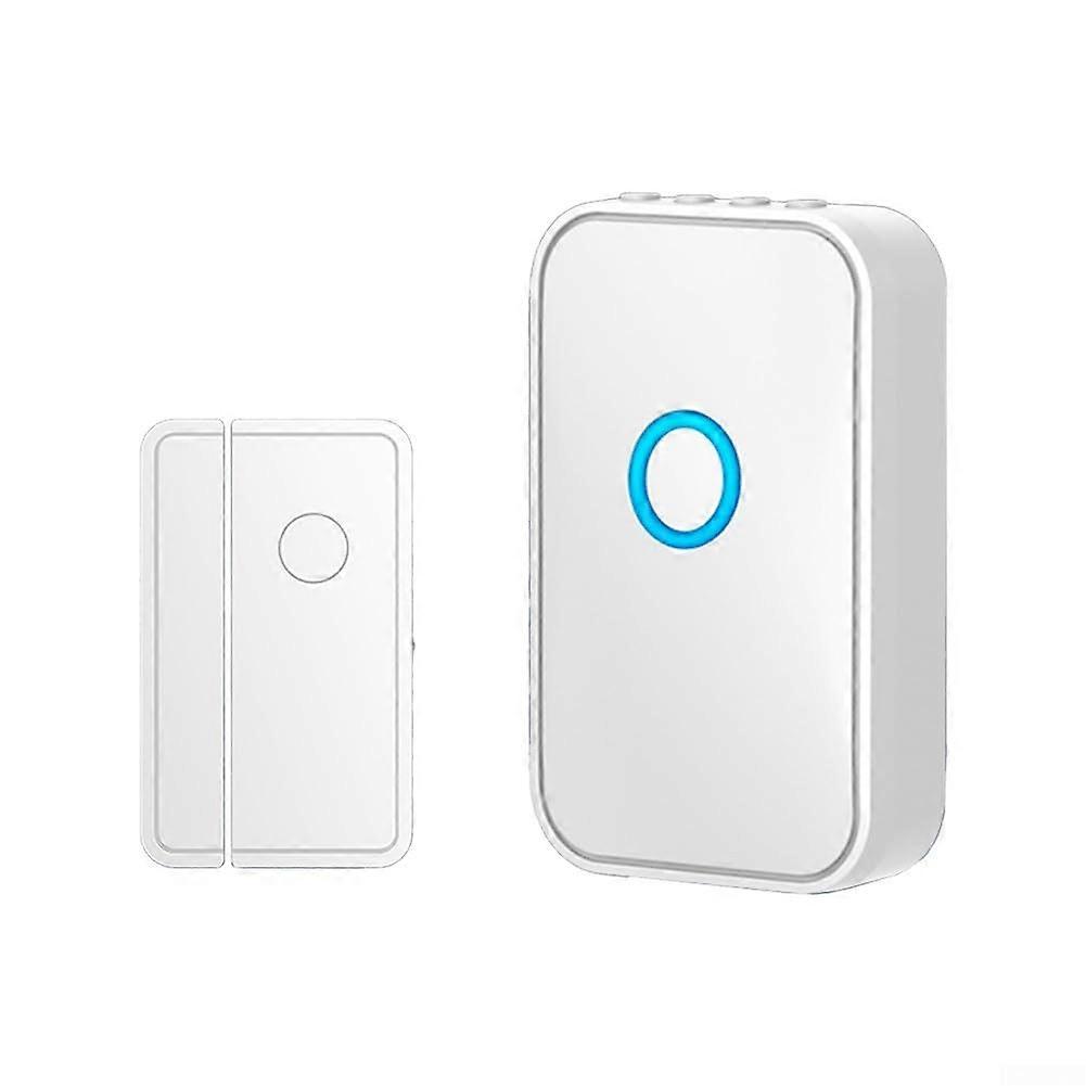 Home Security Wireless Doorbell With 45 Melodies And 6 Welcome Voices Plus Alarm Magnetic Door/Window Sensor