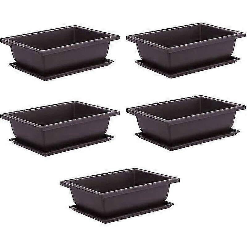 10pcs Plastic Bonsai Training Pots for Home Garden