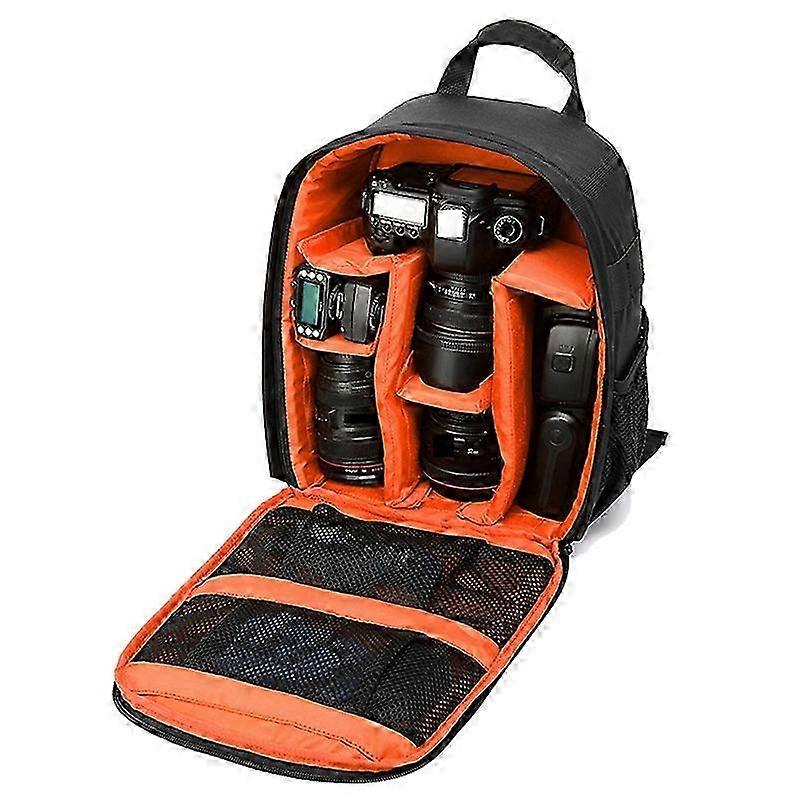 Waterproof Camera Backpack for Hiking, Multi-Functional Outdoor Bag-Orange