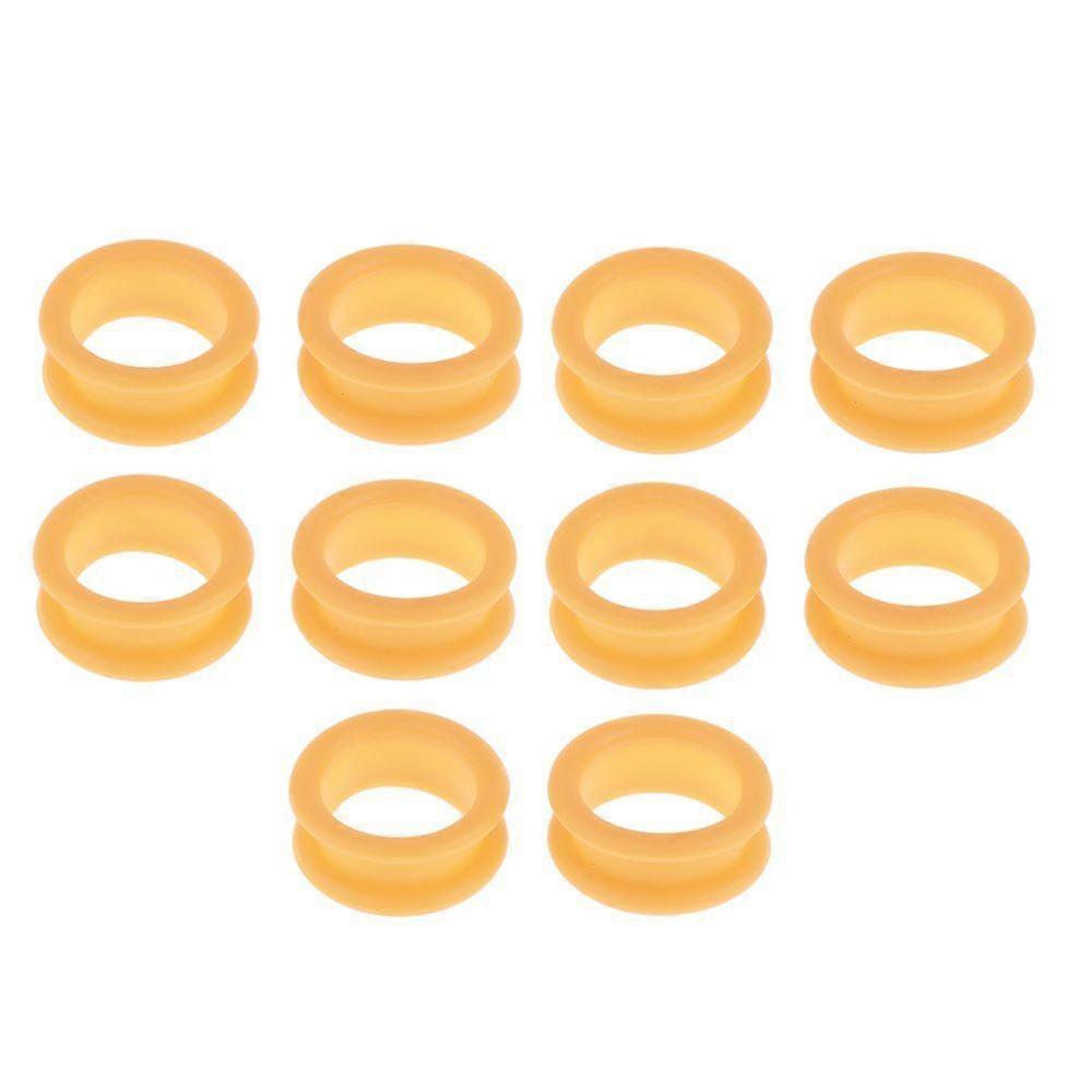 10x Barber Scissors Hairdressing Scissors Finger Ring Grips Inserts Orange