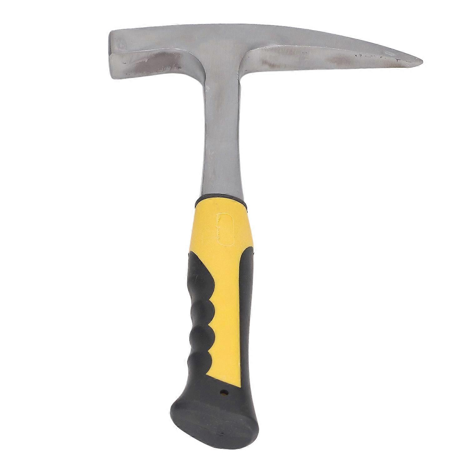 Brick Hammer Rubber Handle Impact Resistant Geological Pointed Head Duckbill Hammer S