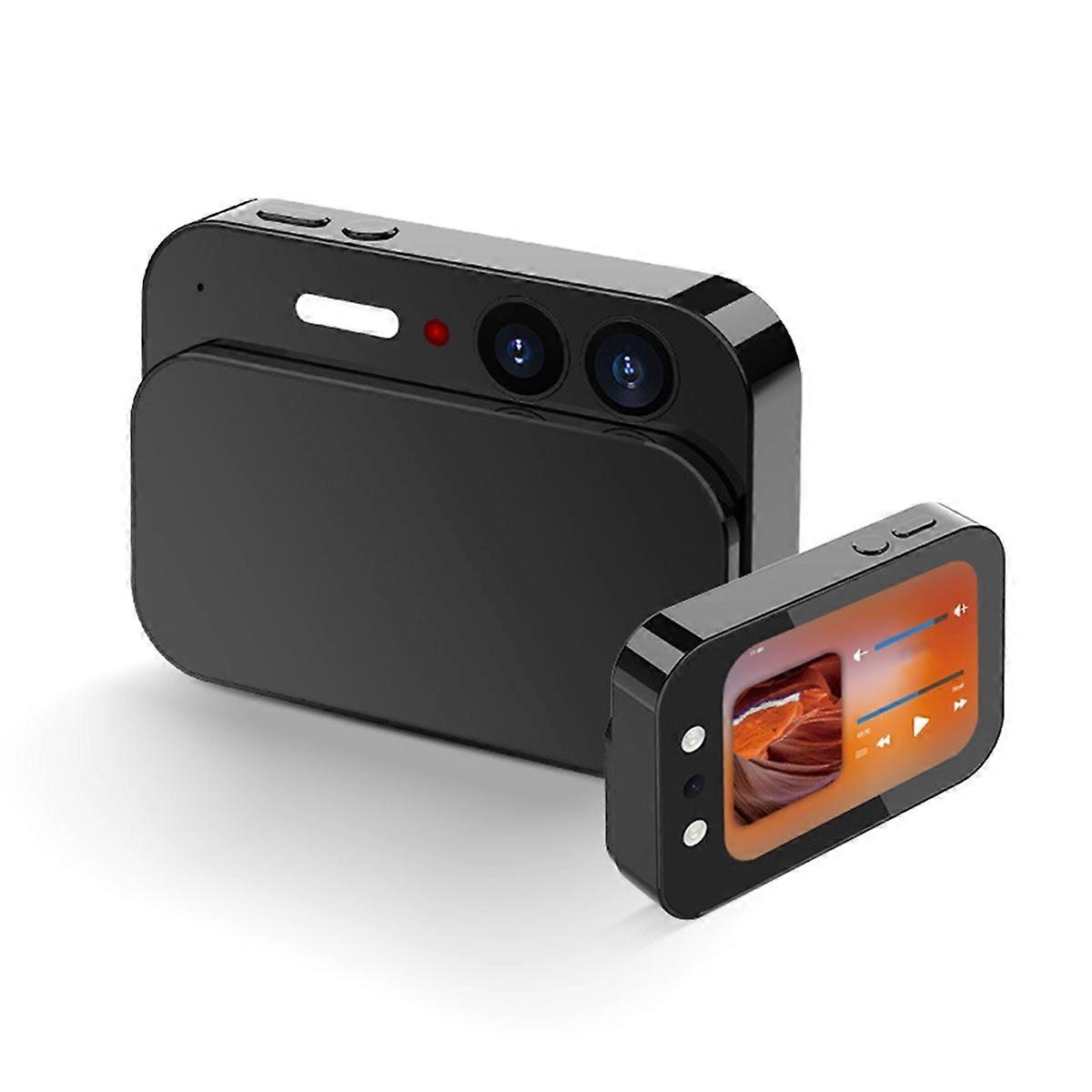 DC107 Slider Touch Screen 4K Camera with Beauty Filter Black