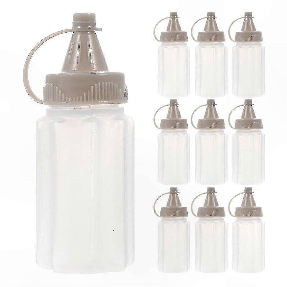 12-Pack Mini Plastic Squeeze Bottles for Sauces, Dressings, and Condiments Storage Solution