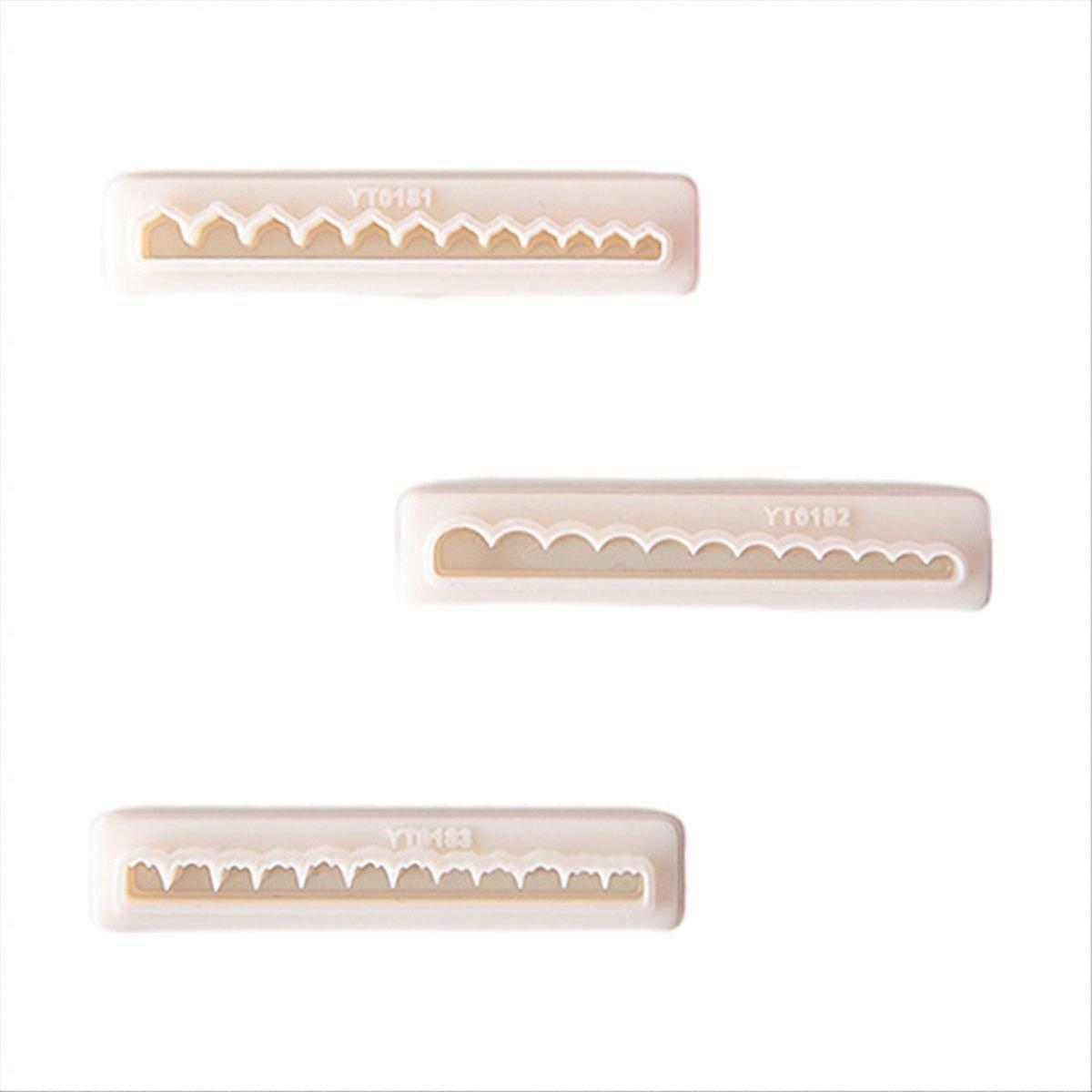 3pcs Flower Strip Cutters Polymer Clay Cutter