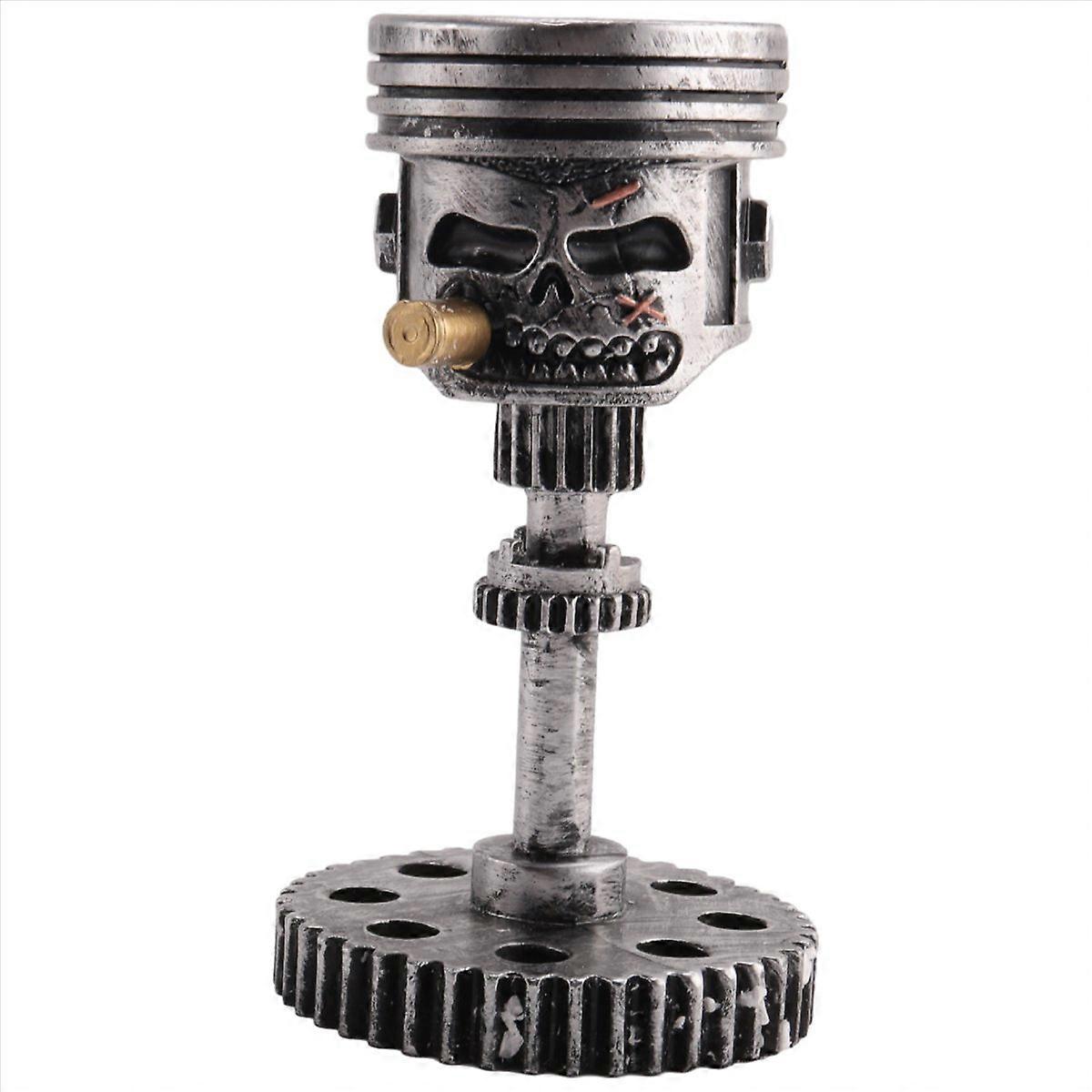 Carving Piston Skull Face Realistic Skull Sculpture