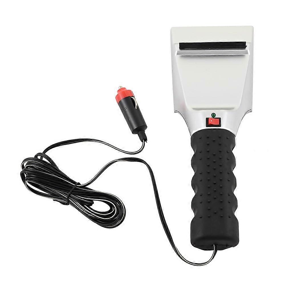 Electric Heated Car Ice Scraper 12V Powered for Windshield Snow and Ice Removal With Ergonomic Handle and Fast Heating