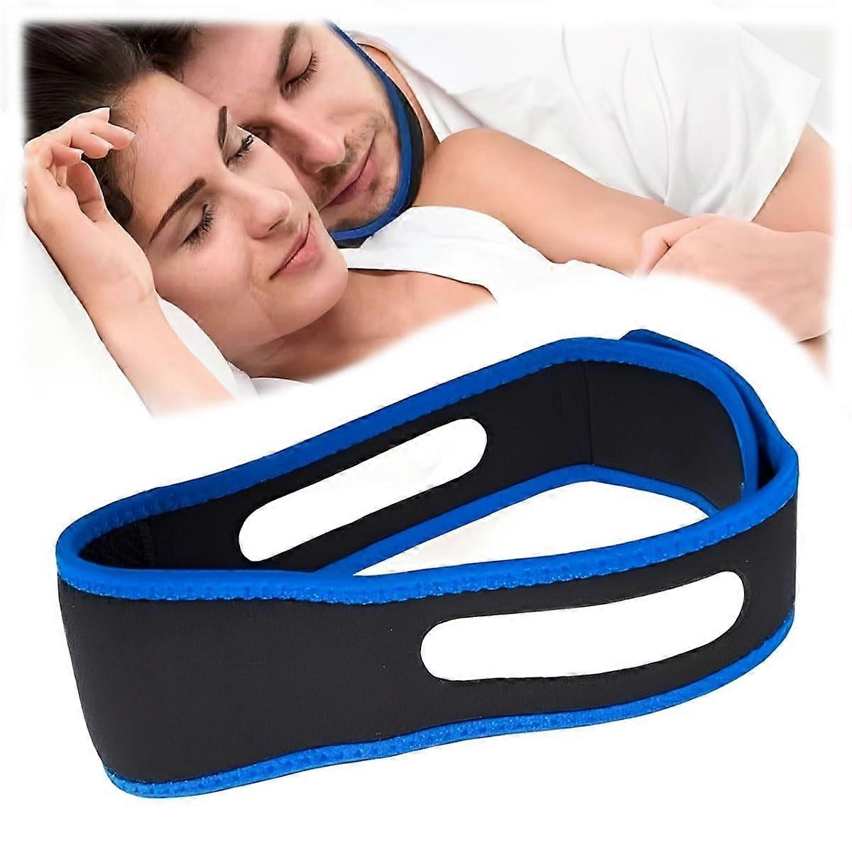 Anti Snoring Chin Strap with Double Support, Comfortable Stop Snore Solution for Men and Women