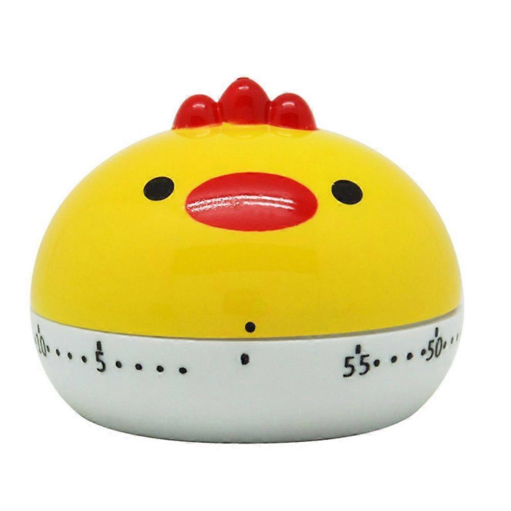 1pc Cartoon Chick Modeling Timer Mechanical Cooking Timer Tool Timing Device