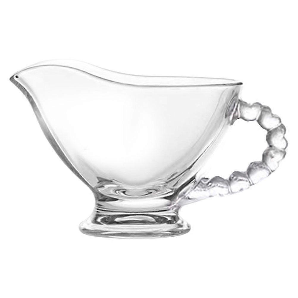 Glas Sås Båt med Handtag Klar Såsås Maträtt Sås Skål Serveringskopp för salladsdressing