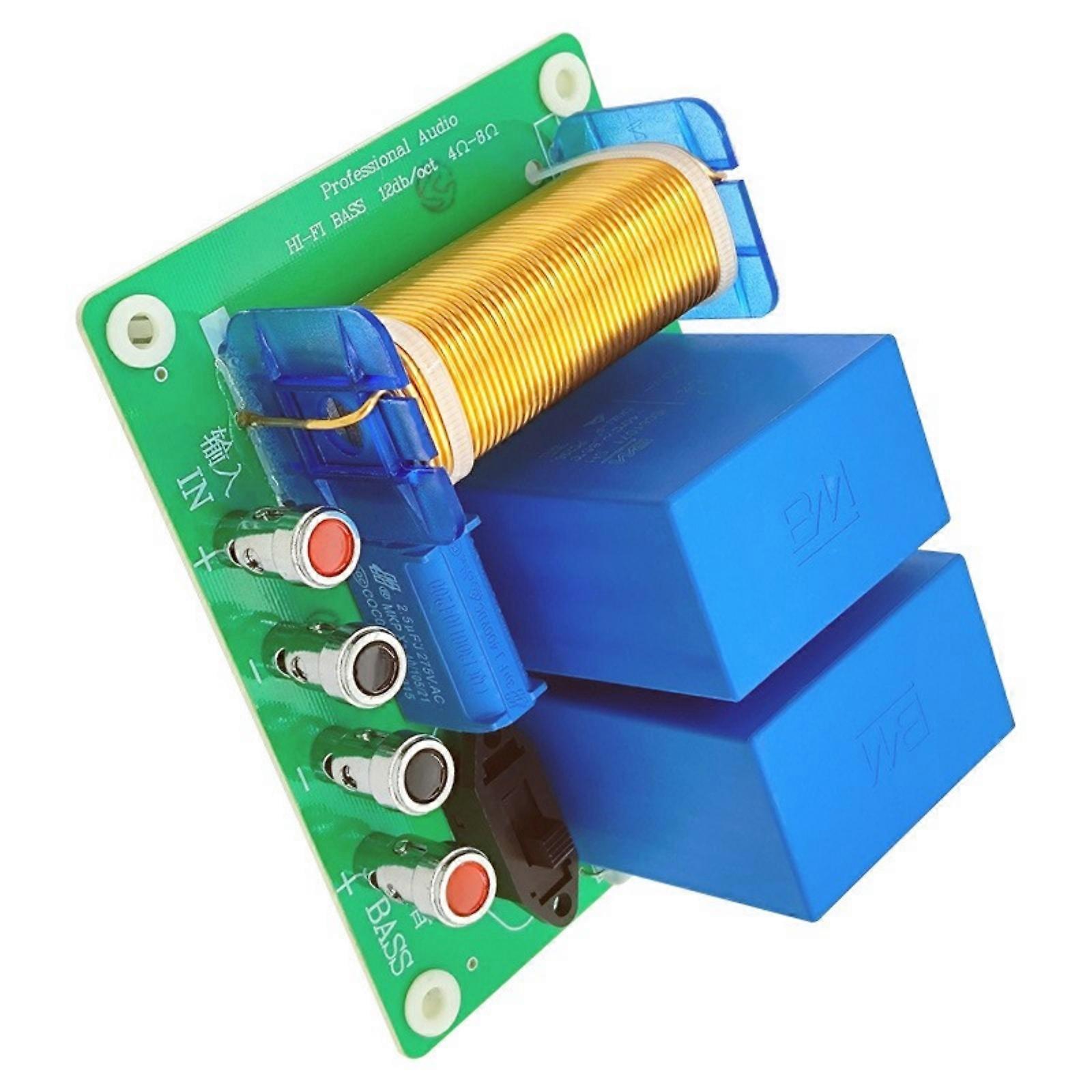 Crossover Sound Divider 500W Sound Speakers Crossover Midrange Bass Crossover Speakers Filter Frequency Divider Multicolor