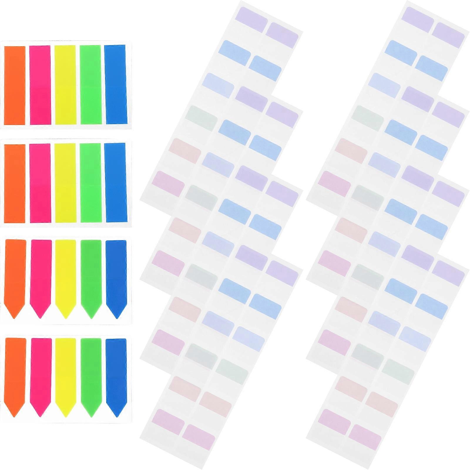 640pcs Book Tabs Annotating Books Divider Tabs Book Marking Tabs Reading Tabs Binders