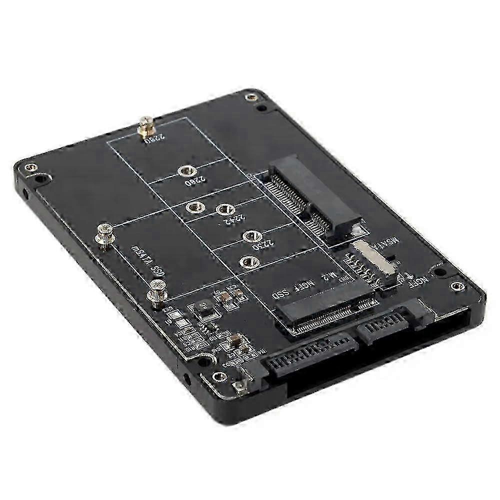 for 1pcs mSATA SSD M.2 NGFF B-Key to SATA 3.0 for 1pcs Adapter Converter Case Enclosure with Switch