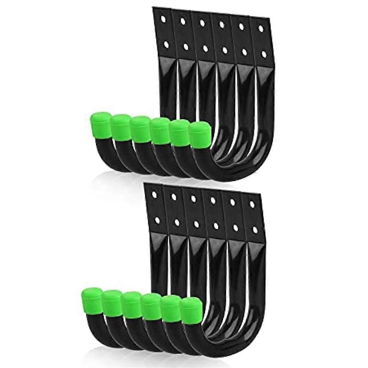 12pcs Heavy Duty Garage Storage Utility Hooks, Utility Hooks for Garage Wall,Bike Hooks for Garage Wall