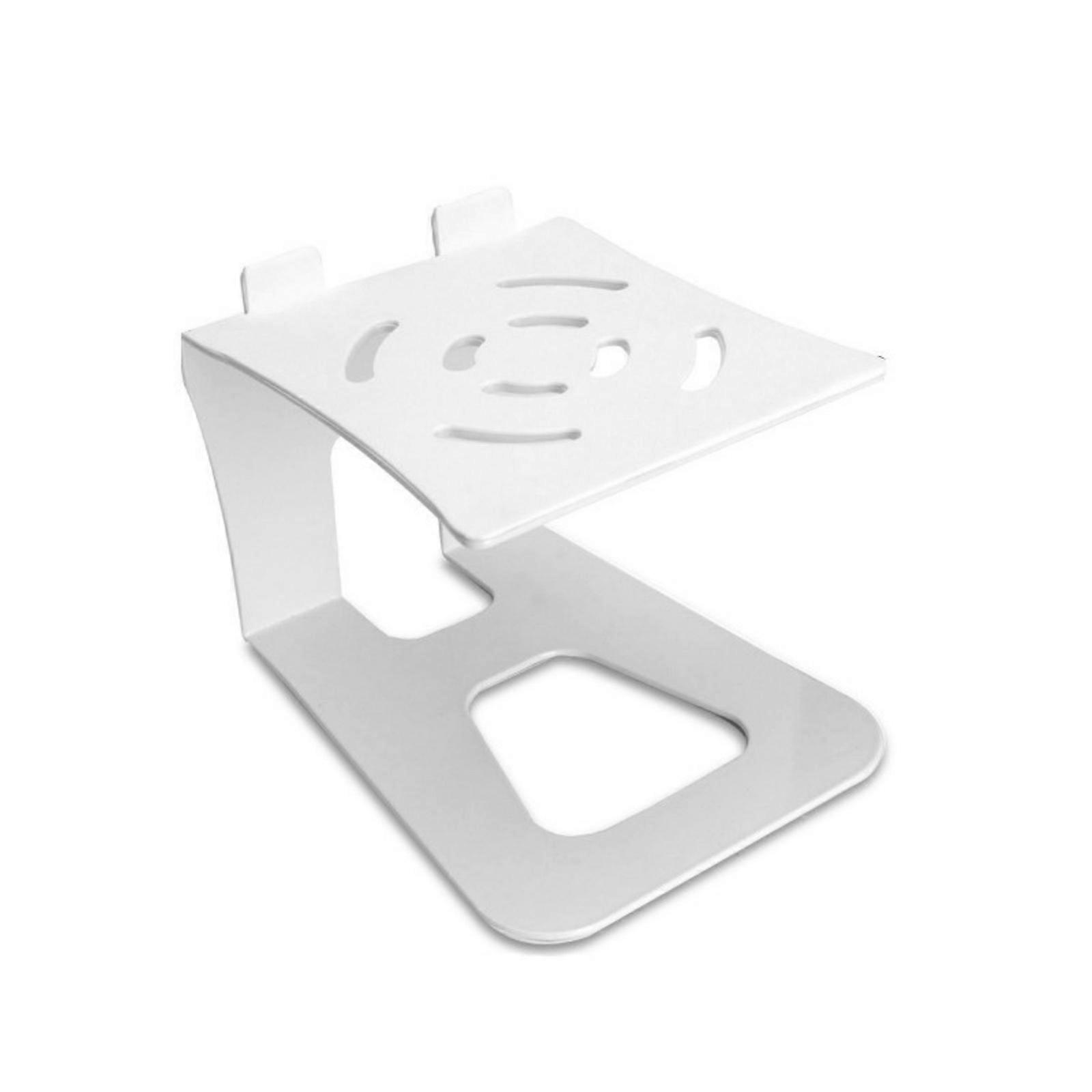 حامل مكبر صوت سطح المكتب من سبائك الألومنيوم مع تصميم مجوف جمالي وحماية لوحة مغطاة بالقطن أبيض