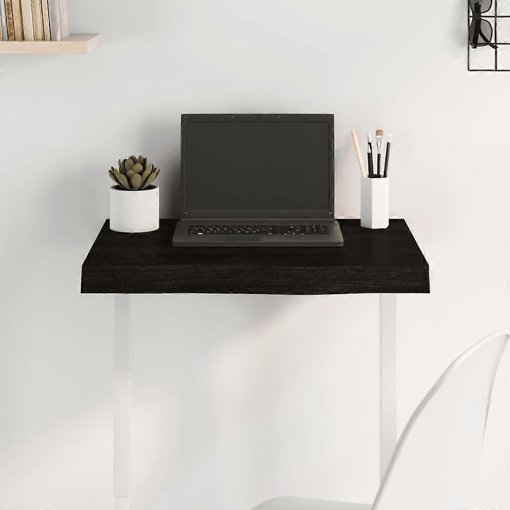 桌面 深棕色 60x50x（2-6）cm 实心橡木