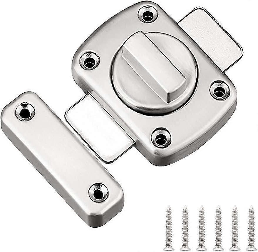 1 حزمة قفل باب الحمام الكبير مع 6 براغي ، قفل مضاد للسرقة للخزانة ، خزانة ملابس ، دور علوي