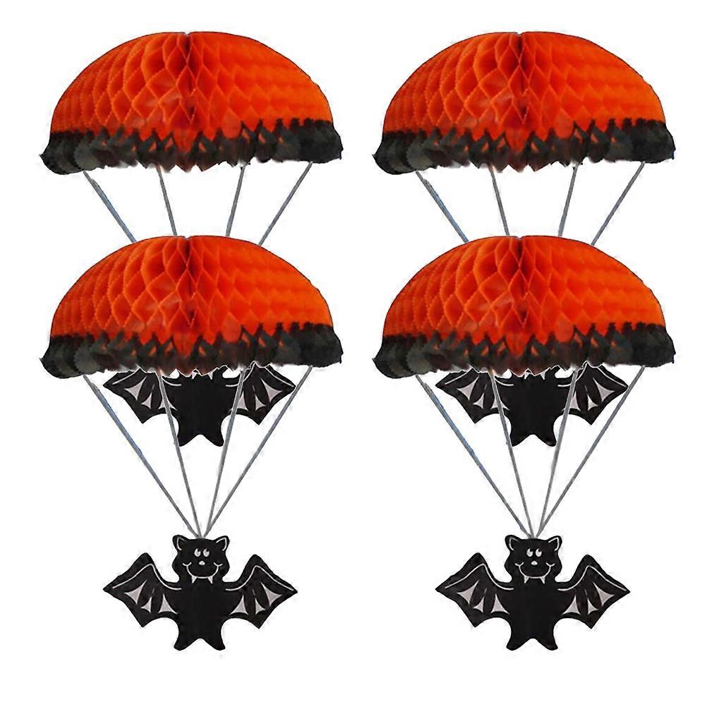 2 قطعة هالوين الديكور الخفافيش نمط ورقة المظلة قابلة للطي الزخرفية معلقة قلادة حزب الدعامة ديكور DIY لعبة لبار مول منزل مسكون