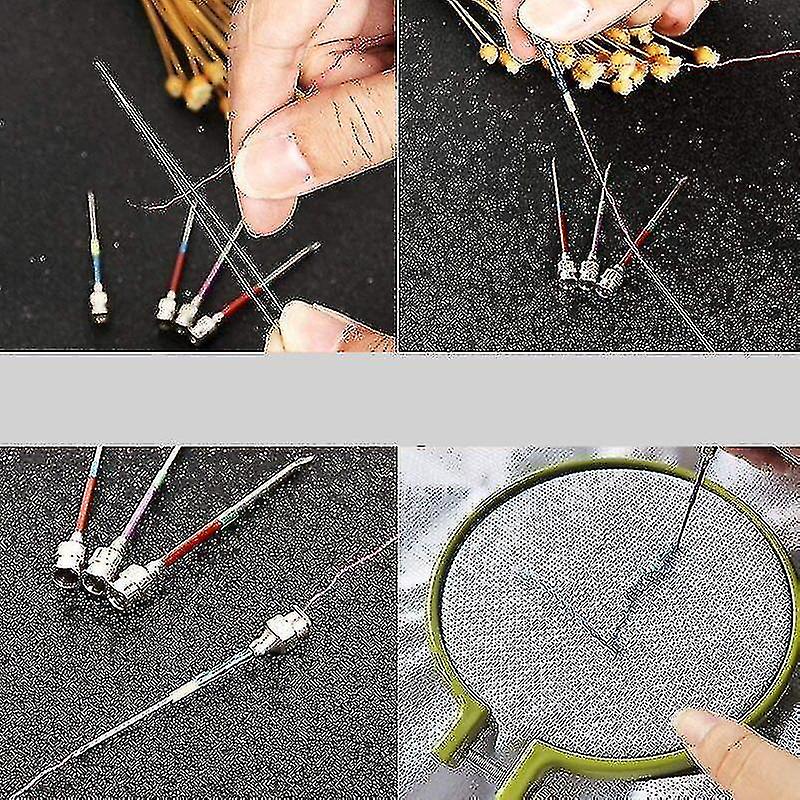 15 Pieces Metal Embroidery Stitching Punch Needles Set