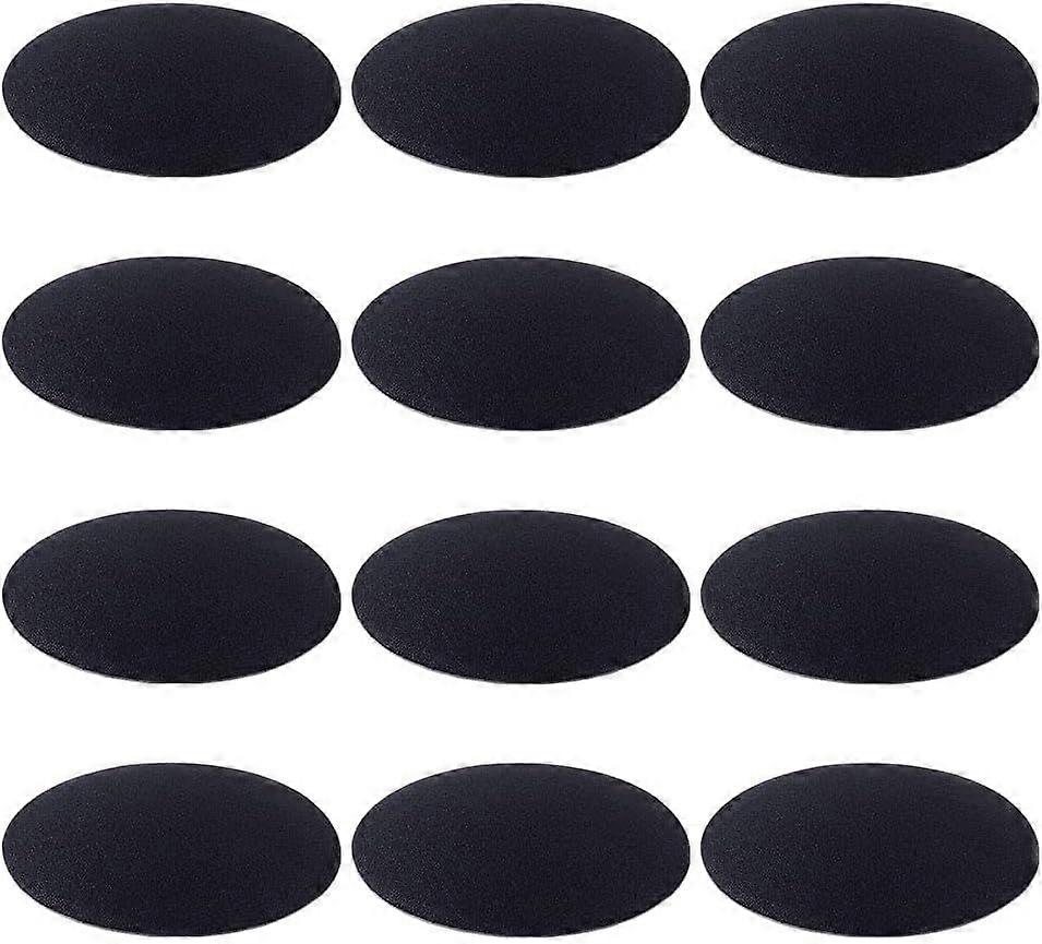 12Pcs Fascinators Hats Base 4.3Inch Cloth Flat Round Breathable Hat Base Black Sinamay Cocktai Millinery Hat Making Bases Craft for Women Wedding Part