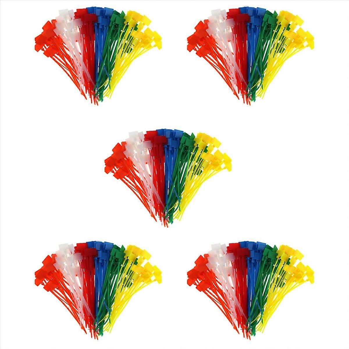 1250個7色ナイロンケーブルマーカータイセルフロックコードイーサネットワイヤージップマークタグに書き込み Pow