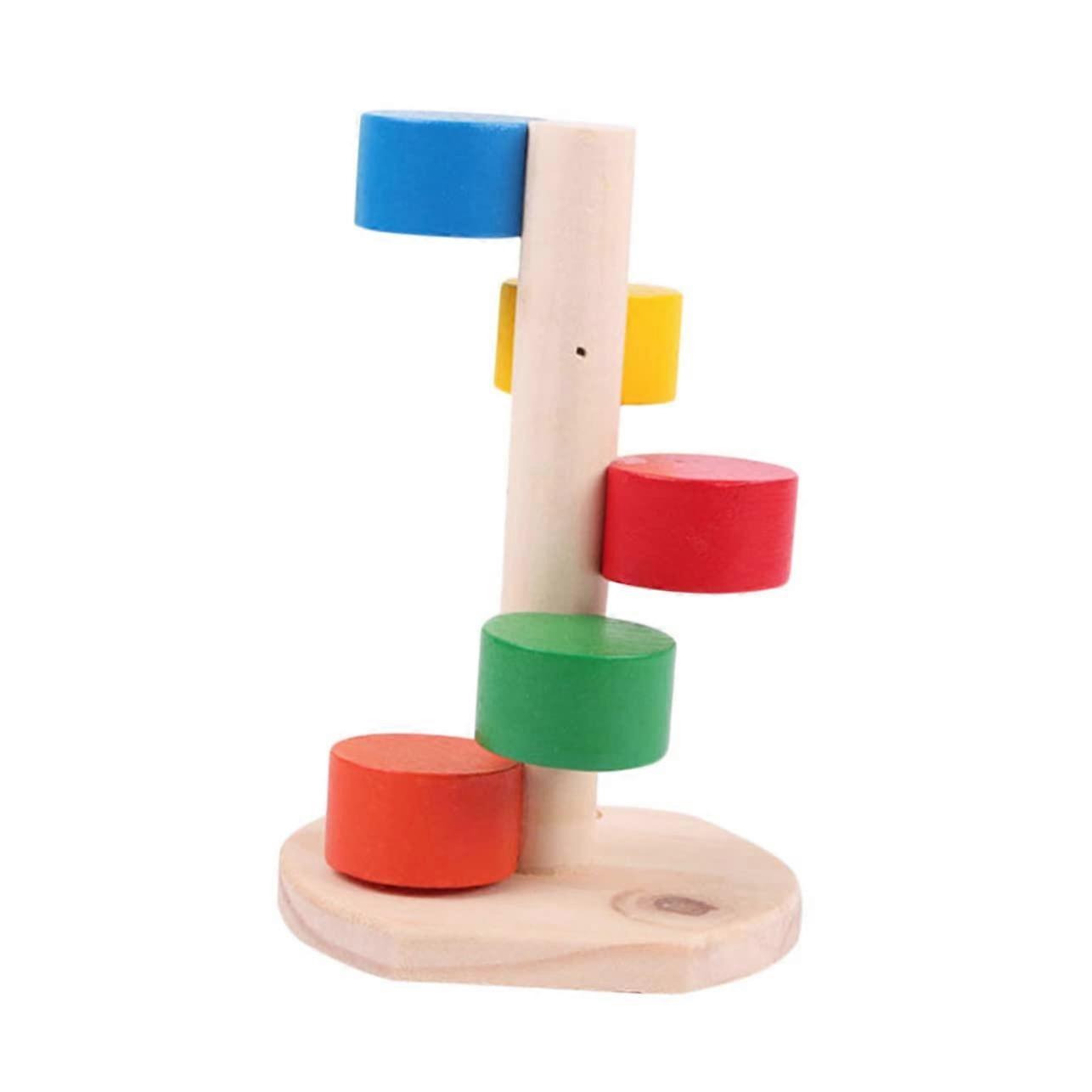 Hamster Wooden Climbing Ladder Toy with Chew Molar Features for Mice and Dwarf Hamsters Playground