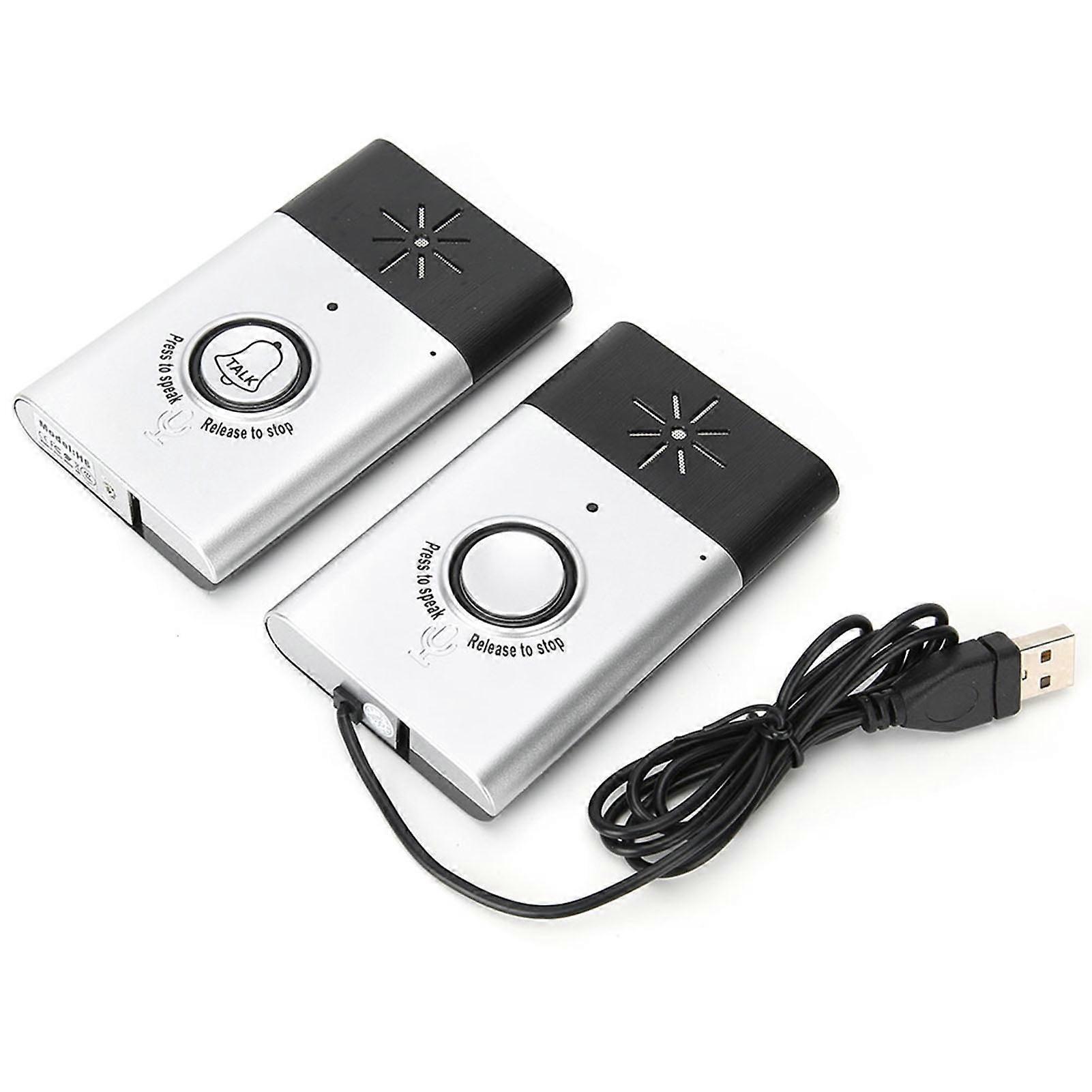 Dioche Mini Intercom 2.4GHz Mini Portable Dual Way Voice Intercom Wireless System