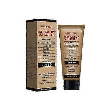 Natural Grass-Fed Beef Tallow Sunscreen SPF 50 w/ Zinc Oxide - 100g_li