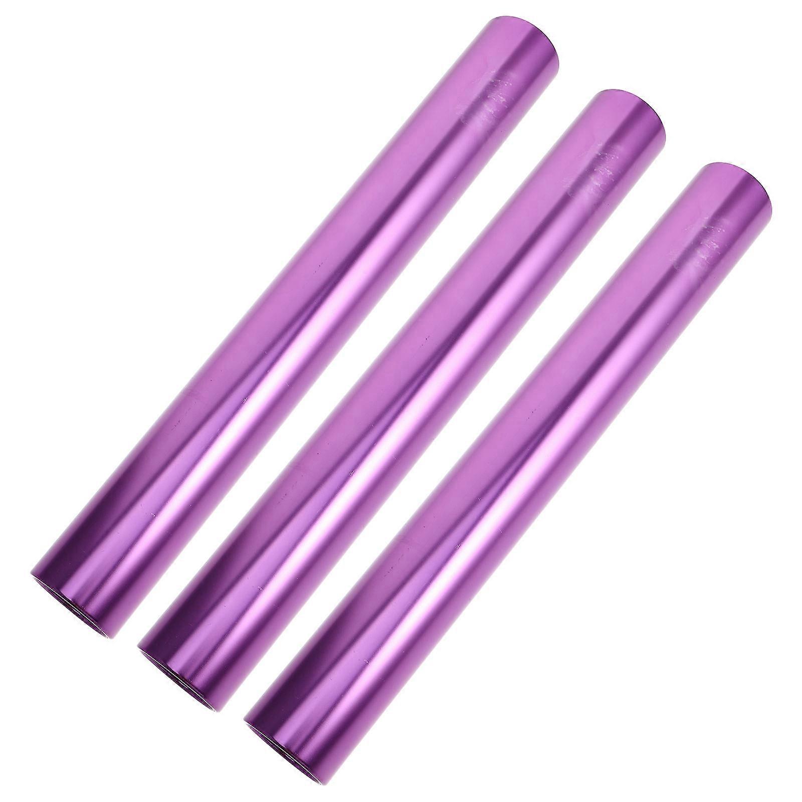 3Pcs Aluminum Alloy Relay Baton for Running Use Track Race Field Baton