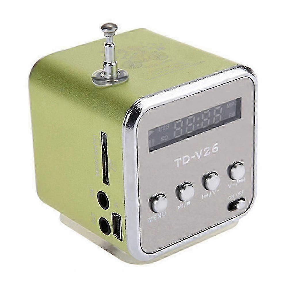 TD-V26 Mini Portable Sound Speaker TF Card FM Radio AUX Stereo Music Player w