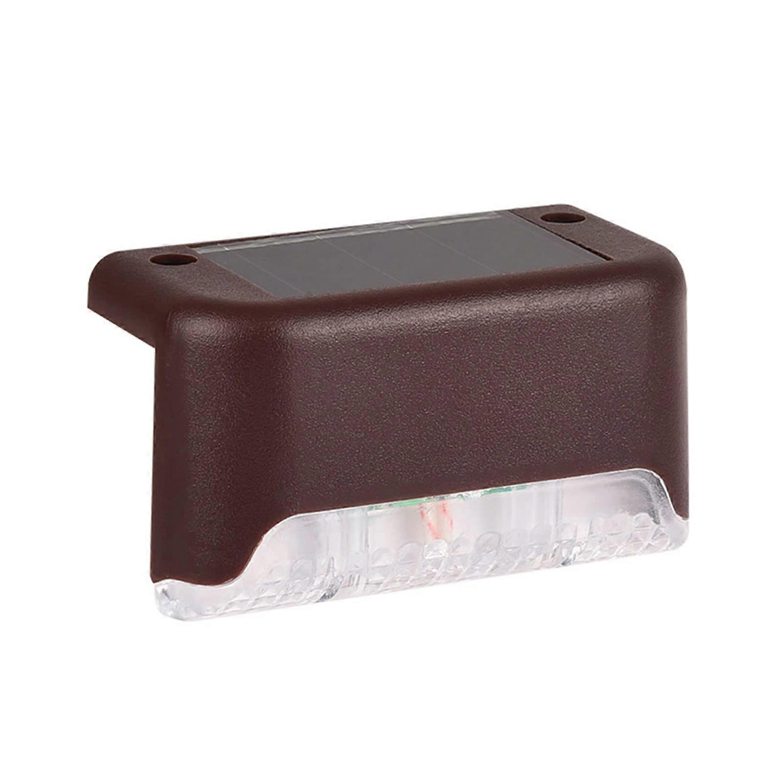 4pcs Solar Deck Lights Outdoor Waterproof LED Patio Railing Pathway Lighting Energy Saving