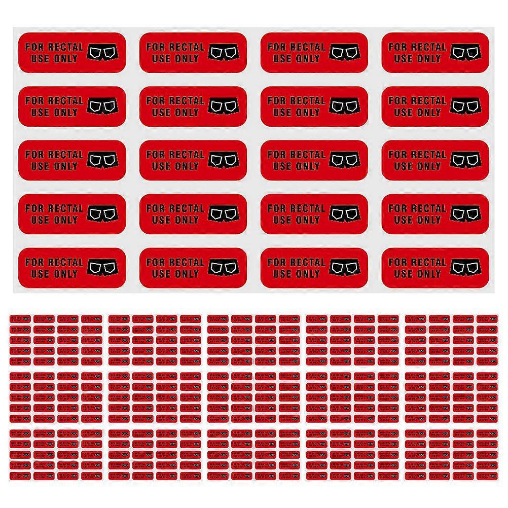 Red for Use Only Stickers PVC Adhesive Funny Stickers 30 Sheets