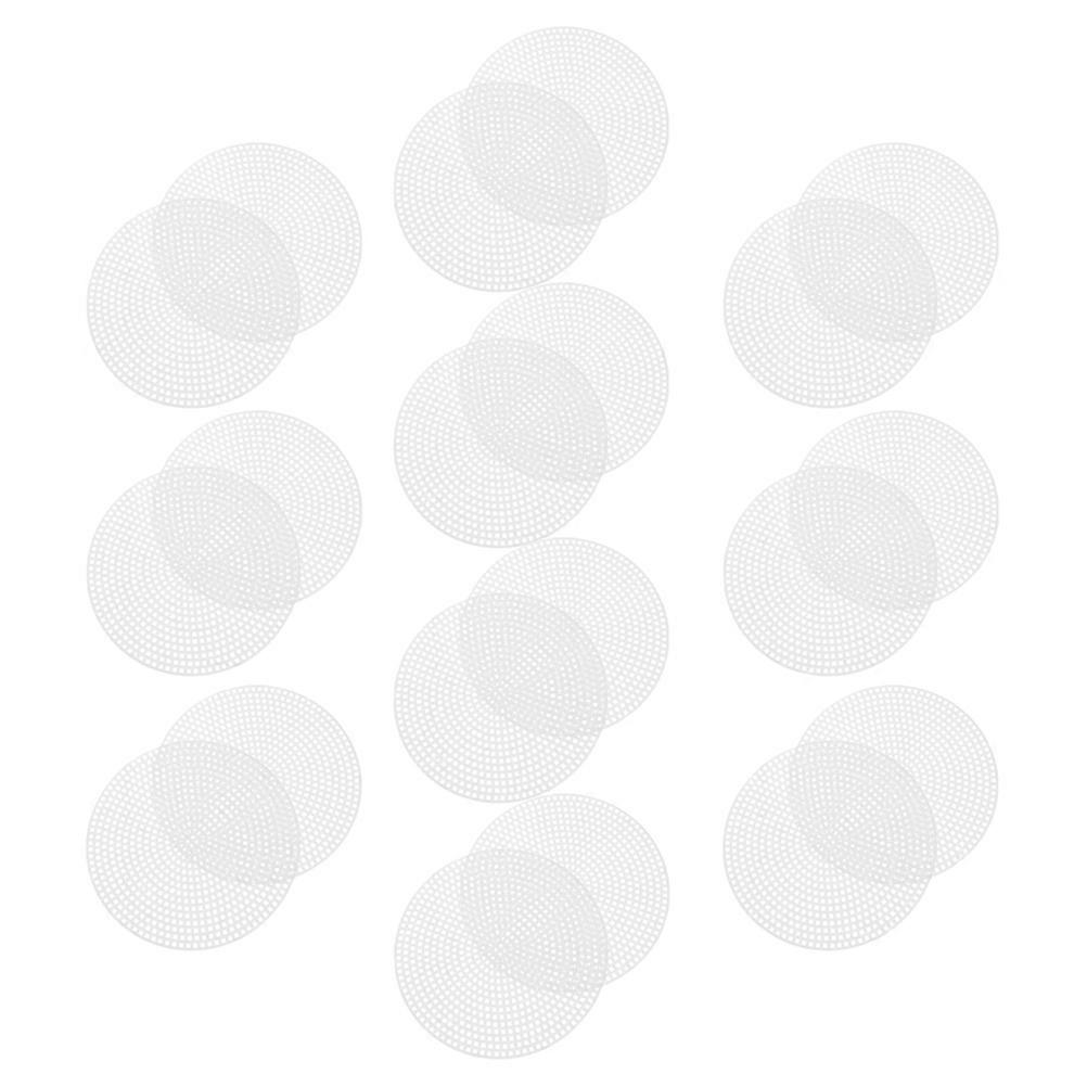 Round Plastic Canvas Sheets for Cross Stitch 20Pcs DIY Mesh Crafting