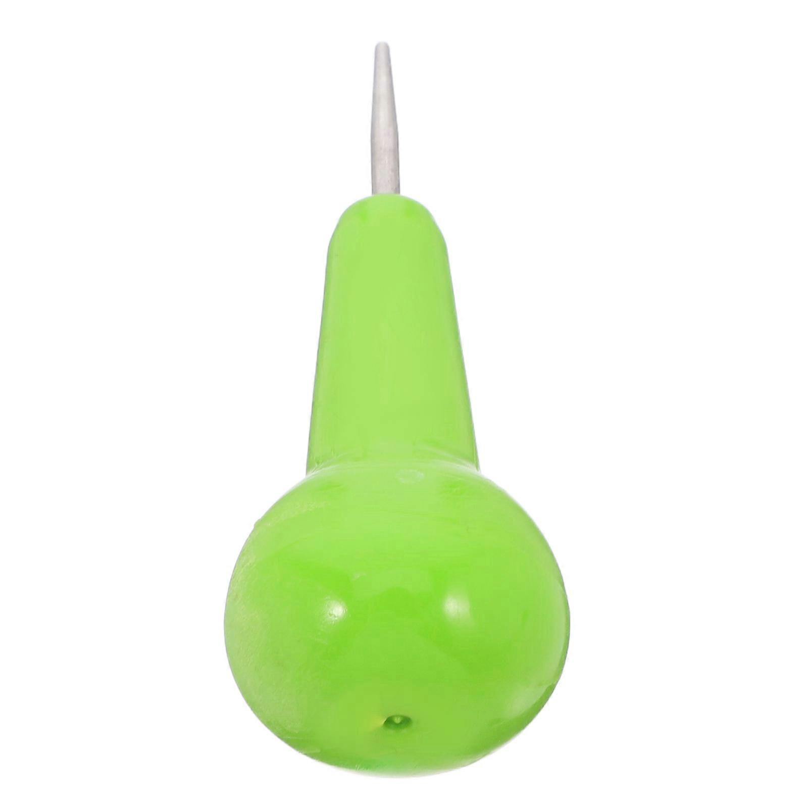 Portable Braille Writing Pen with Tactile Functionality for Blind Learners Green PP and Stainless Steel