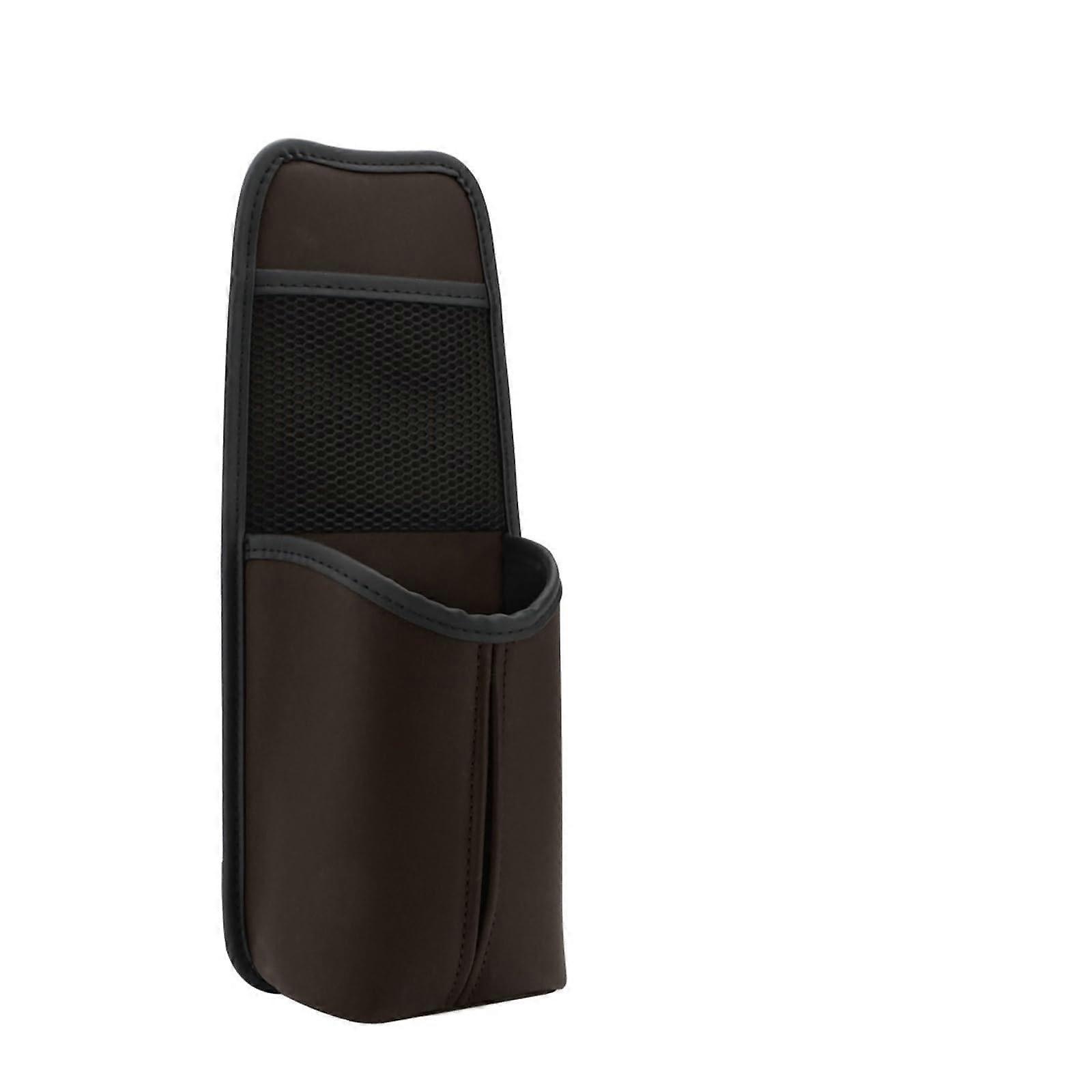 Waterproof Leather Car Organizer with MultiPocket Hanging Storage, Universal Fit, Coffee 1PC