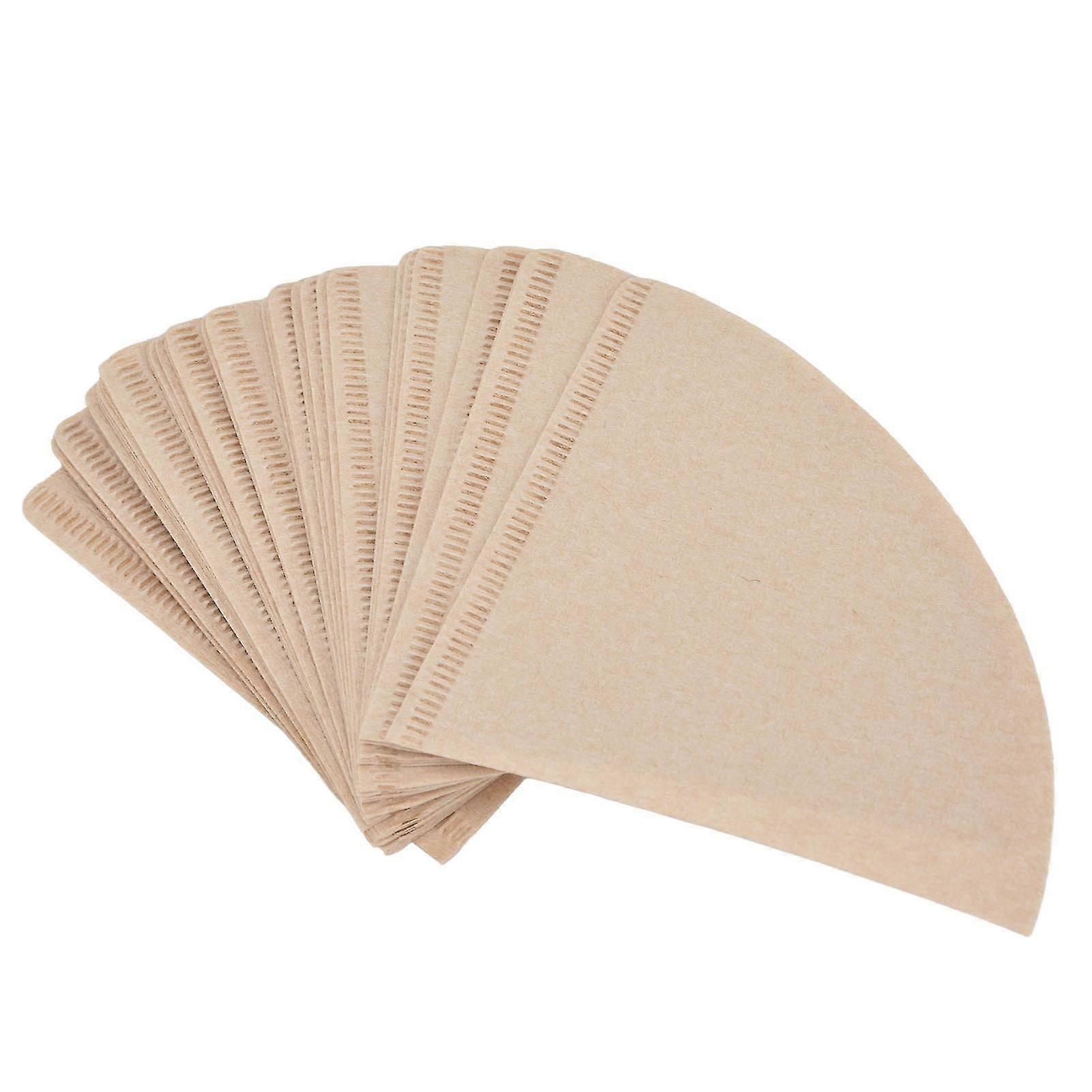 Wood Pulp Coffee Filter Paper, Cone Shape, Unbleached, Disposable - 40pcs/bag -JJ