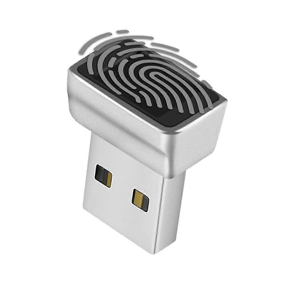 USB Fingerprint Scanner compatible with Windows 11/10 Hello, 0.5s Unlock, 360° Touch, Secure Encryption