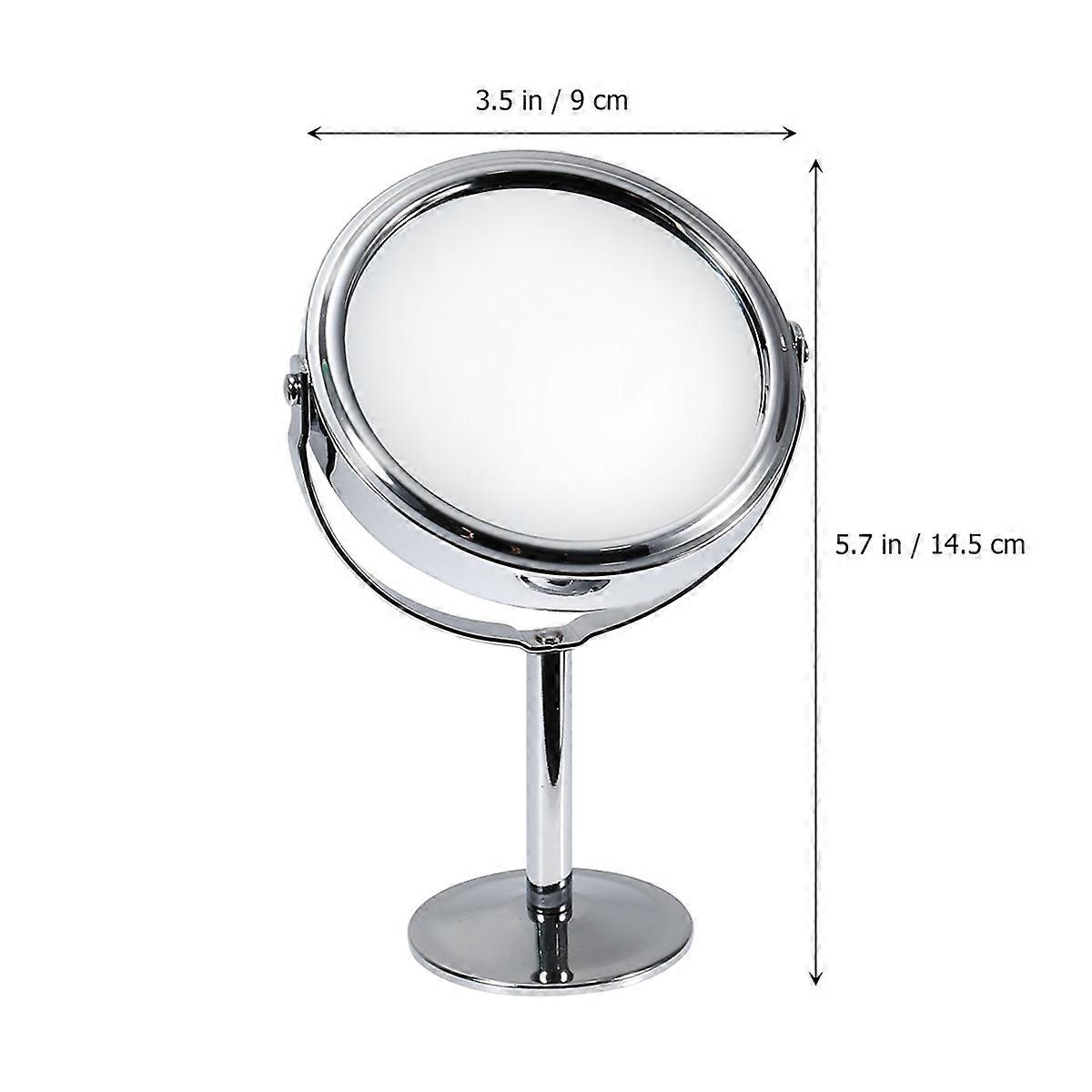 Double Side Desk Mirror Rotary Round Makeup Table Mirror for Makeup Use