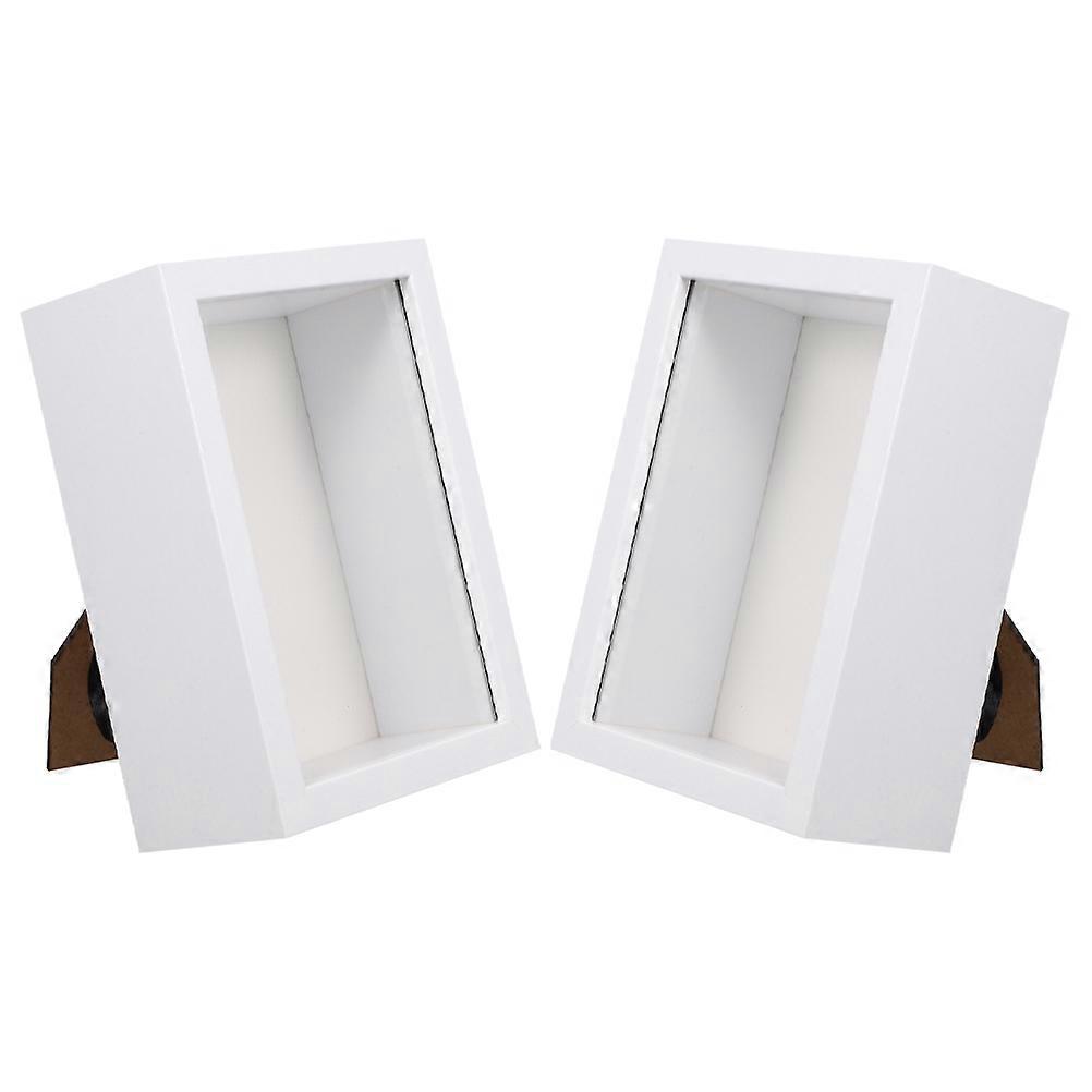 Minimalist Wooden Box Frame for Specimen and Memory Display 2Pcs