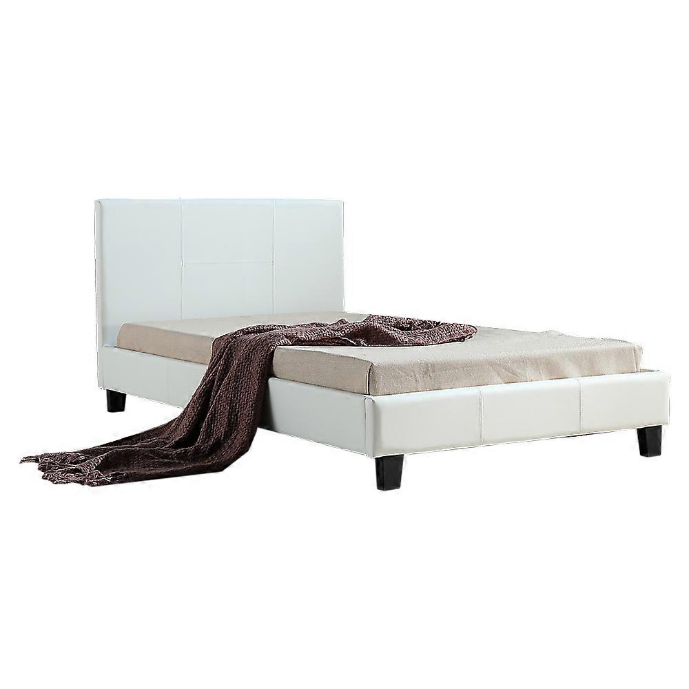Palermo King Single Pu Leather Bed Frame White King Single Bed Frames