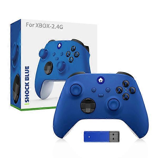 Wireless game controller adapter compatible with Xbox One, Xbox Series X/S blue