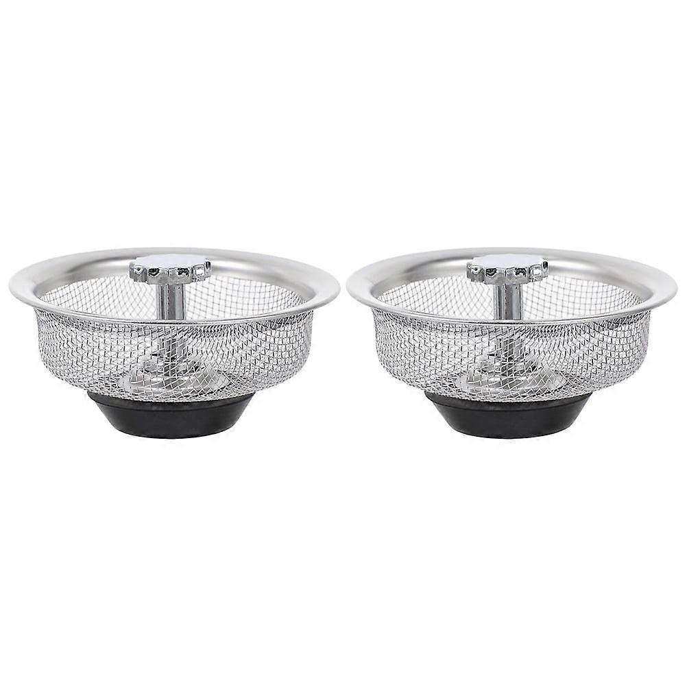 Mesh Strainer 2 Pcs Draining Sink Stopper