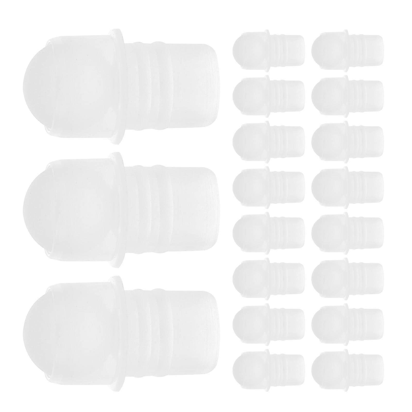 PP Material Roller Ball Inserts for Essential Oil Bottles 50Pcs Pack