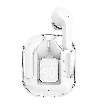 25-26 CY-T2 Kabelloses Bluetooth-Headset, transparente ENC-Kopfhörer, LED-Power-Digitalanzeige, Stereo-Sound, Ohrhörer für Sport und Arbeit
