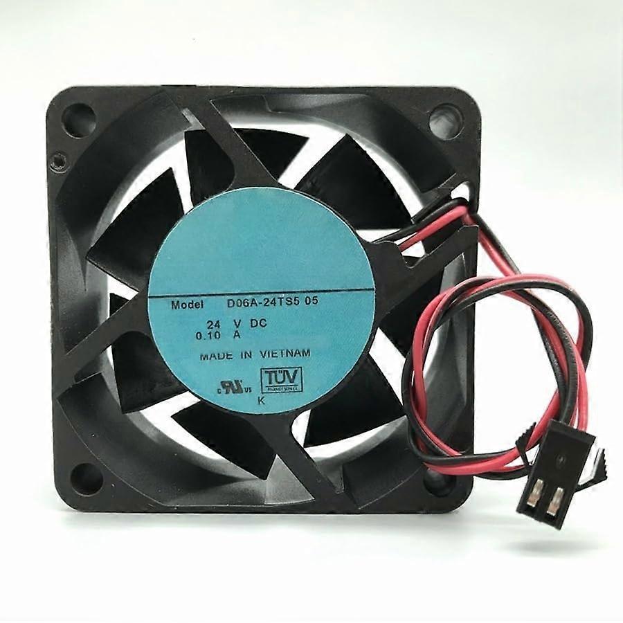 60mm 24V DC Cooling Fan 2Wire Axial Speed Low Noise Compact Size
